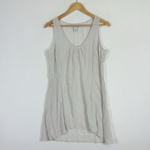 Soft Surroundings Tops - Soft Surroundings‎ Top Women Large Beige Crinkle Flowy Breezy Coastal Lagenlook